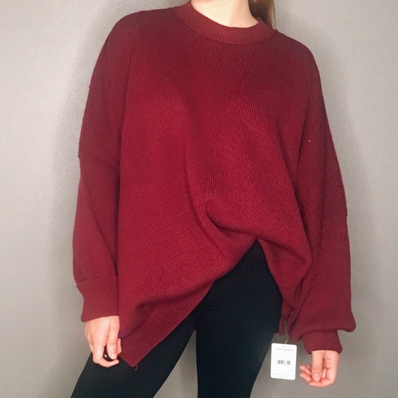 Free People Sweaters - Free people oversized sweater in pomegranate